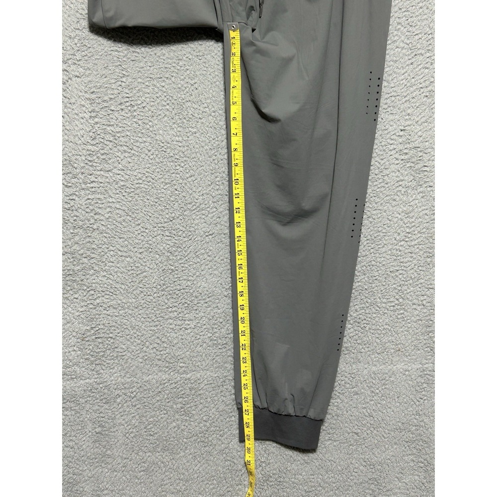 Auxo Men's Stretch Athletic Jogger Pants: Zipper Pockets, Gym, Hike, Gray XL - Picture 5 of 11